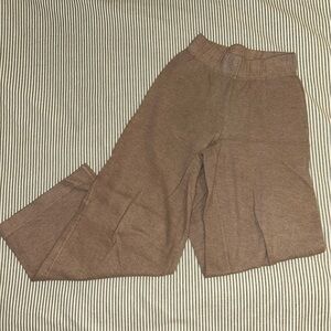 Aritzia Babaton Taupe Wide Leg Pants